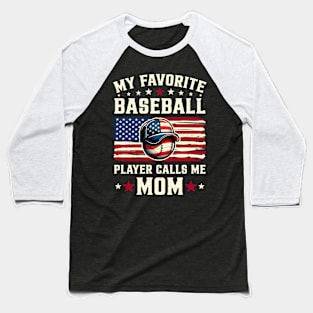 4th of July American Baseball Mom Baseball T-Shirt